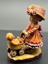 ANRI ITALY Hand Carved Painted Figurine Little Nanny Girl Stroller by Sarah Kay picture