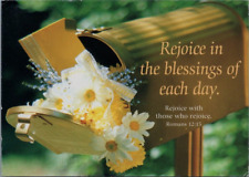 Bible Verse Romans 12:15 Rejoice in the Blessings of Each Day Mailbox Flowers picture