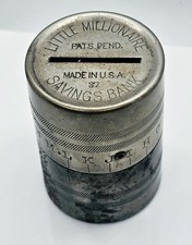 Vintage Millionaire’s Saving Bank 37 – Antique Metal Coin Bank - Rare Find picture