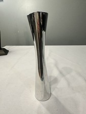 Nambe Studio Tall Bud Vase 6078 9” Silver Tone Metal EUC 1994 picture