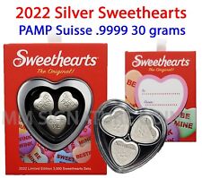 2022 Silver Sweethearts Set OGP PAMP Suisse 30 Gram .9999 Silver FINAL QUANTITY picture