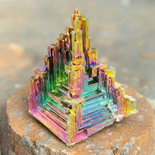 Rare Raw Aura Rainbow Titanium Bismuth Quartz Mineral Specimens Home Decor Gift picture