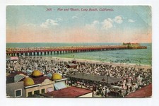 PIER AND BEACH LONG BEACH CALIFORNIA - LOT OF 1 picture