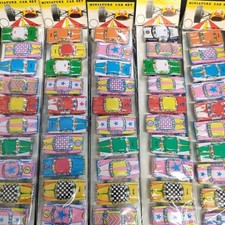 Vintage Showa Tin Car Set 6pc Japan Unused Rare Collectible Toy picture
