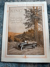 1917 King Motor Car Brochure Folder Touring Car Roadster Foursome Sedan Original picture
