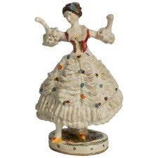 Vintage Goebel Olszewski Miniature Figurine Dresden Dancer Dollhouse Hand Paint picture