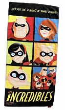 The Incredibles Beach Towel All Characters 25”x 53” Inch Dynamic Family picture
