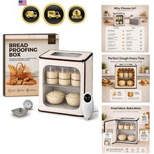 2-Story Bread Proofing Box – Large Capacity Dough Proofer for Sourdough, 70-1... picture