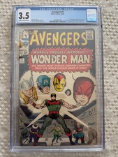 Avengers #9 (Marvel 1964) CGC 3.5 1st appearance & partial origin of Wonder Man picture