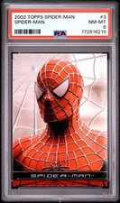 2002 TOPPS SPIDER-MAN #3 SPIDER-MAN PSA 8 picture
