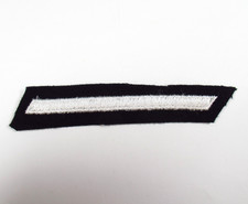 US Navy Service Stripe Vintage Hash Mark White Black Wool Uniform Patch picture