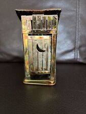 Sankyo Brass Copper Tin Music Box Outhouse Plays Home on the Range picture