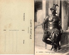 Nantes Vintage Postcard 269 Fragment du Tombeau Gen Lamoriciere Le Courage picture