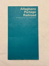 1977 Travel Guide Brochure Map Allegheny Portage Railroad National Park Service picture