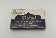Rajah Mahal Matchbox Unstruck VTG 244 Pacific Hwy Crows Nest Sydney Australia picture