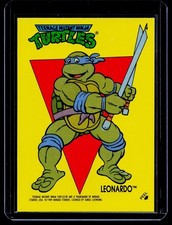 1989 Teenage Mutant Ninja Turtles stickers #4e Leonardo *please read picture