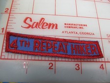 Pierce Lake Trail collectible 4th REPEAT HIKER segment patch (mT) picture