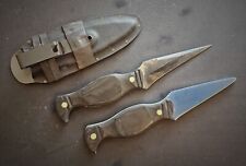 Custom Handmade Edc Knife Carbon Steel Ambi Sheath With Aluminum Trainer G10... picture