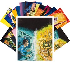 Postcard Pack (24 pcs) Vintage Sci-Fi Comic Book Art by Emshwiller CC1192 picture