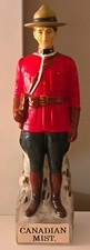 Canadian Mist Mountie Figural Liquor Decanter Bottle w/ Hat Cork Stopper picture