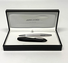 VINTAGE NEW JORG HYSEK Meta Design Chrome Ballpoint Pen Made in Swiss picture
