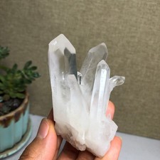 62mm Top Natural crystal clusters pretty Quartz Mineral Specimen 101g A5468 picture