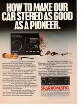 Vtg Print Ad 1980s 70s Sparkomatic Car Stereo Equipment Electronics Milford PA 4 picture