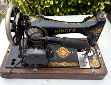 1922 Singer Model 128 La Vencedora Portable Sewing Machine No Power Cord picture