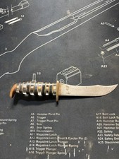Vintage Handmade Custom WWII Theatre Knife picture