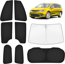 Car Window Shades for Chrysler Pacifica 2017-2025 2026 Windshield Sun Shade Side picture