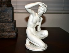 Nude female Vintage bisque porcelain  figurine / figure Germany 