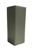 Vintage MCM Vase McCoy USA Pottery Floraline Green Rectangle Tubular Planter 9