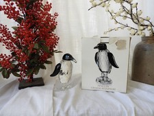 Vtg Shannon Crystal Penguin in Original Box by Godinger H6