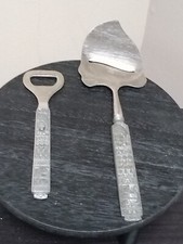 HS Norway Pewter Pie Server And Bottle Opener Lot picture