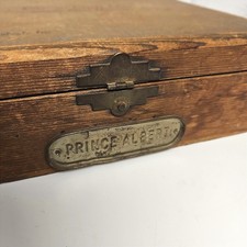 Antique National Cigar Co Prince Albert Wooden Box 1910s California 6th District picture