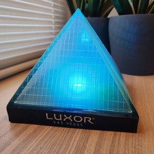VTG Luxor Las Vegas Casino Hotel Light Up Pyramid - Rare Lighted Souvenir picture