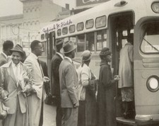 URIAH J. FIELDS SIGNED 8x10 PHOTO MONTOMERY BUS MARTIN LUTHER KING BECKETT BAS picture