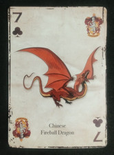 Harry Potter Playing Card Chinese Fireball Dragon 7 Clubs picture