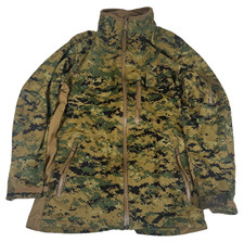 USMC Short Bark Combat Woodland Jacket Soft Shell MARPAT Small Regular * RARE * picture