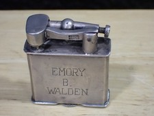 Vintage Mexico Silver Lift Arm Cigarette Lighter Engraved Neat Lighter 6 grams picture