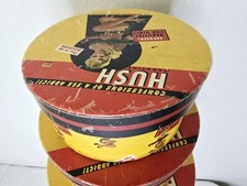 Vintage Hush Magazine Pin-Up Hat Boxes Set of 5 Retro Decor Conversation Pieces picture