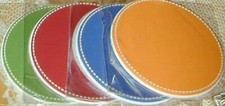 Longaberger SUNNY DAY COASTER SET - New in Box - Set of 4 Bright Color Coasters picture