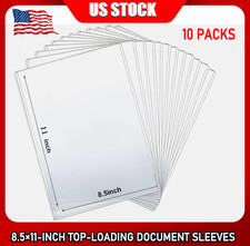 8.5×11-Inch Top-Loading Document Sleeves, Rigid Protective Case US STOCK picture