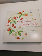 Vintage 1978 Avon Strawberry Porcelain Plate and Guest Soap in Box picture