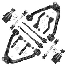 Front Upper Control Arm Suspension Kit Fit 12pcs-Front Kit, Black  picture