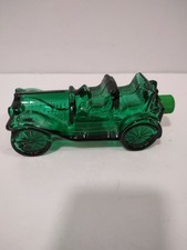Vintage Avon Green Double Seats Old Car Tai Winds After Shave Glass Bottle Empty picture
