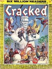 Cracked #8 FN; Globe | March 1959 magazine - w/Bag+Board picture