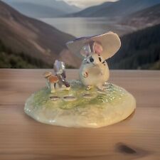 RARE Molla Canada Ceramic By Mollie Carter Mouse with Mushrooms One Of A Kind picture