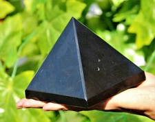 Superb Large 110MM Black Tourmaline Crystal Quartz Healing Energy Stone Pyramid picture