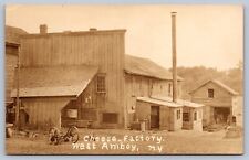 Postcard West Amboy NY Cheese Factory RPPC picture
